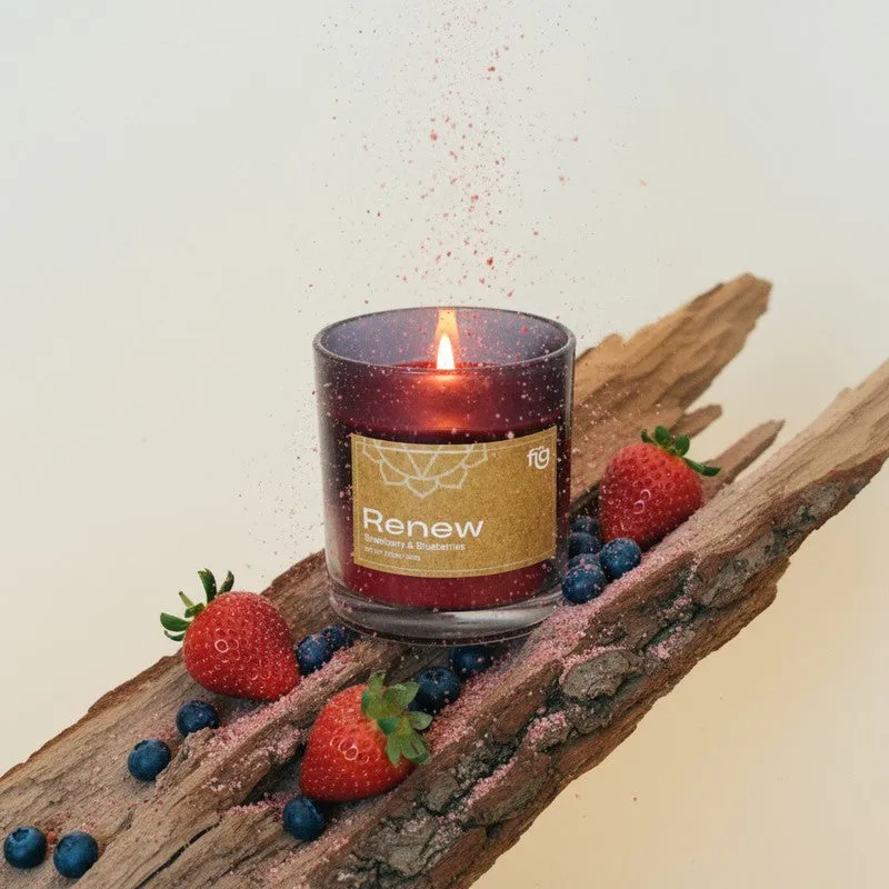 Fig Living Renew Berries Palm Wax Scented Candle media 1