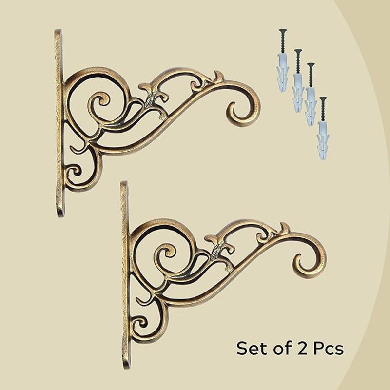 Amiya Wall Bracket (Antique Gold) - Set Of Two media 3
