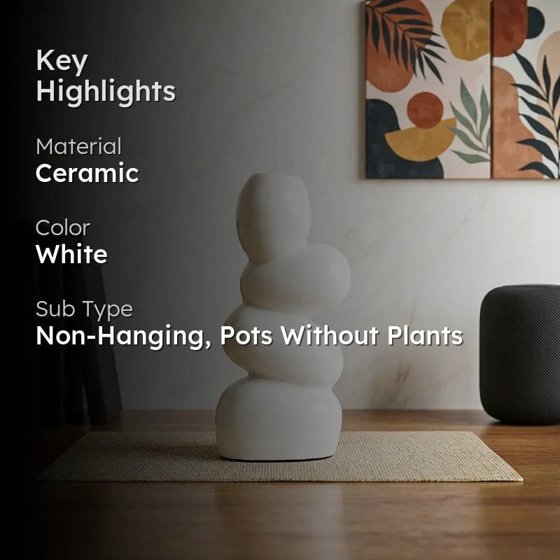 Pebble Play Vase - White media 2