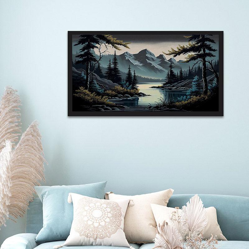 Kova Nature Scape Wall Painting With Frame