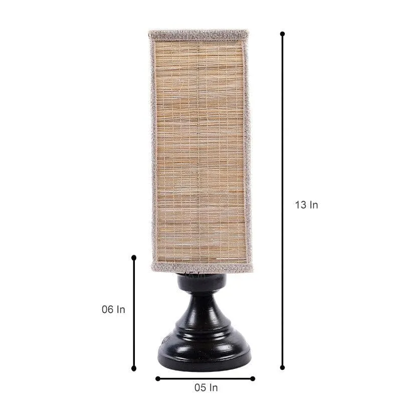 Laura Lemo Bamboo Table Lamp - Beige,Black media 5