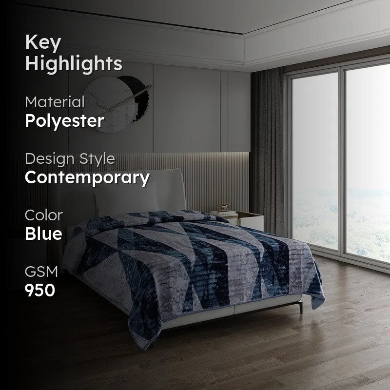 Monte Carlo Mystic Angles Blanket (Blue)- 950 GSM media 2