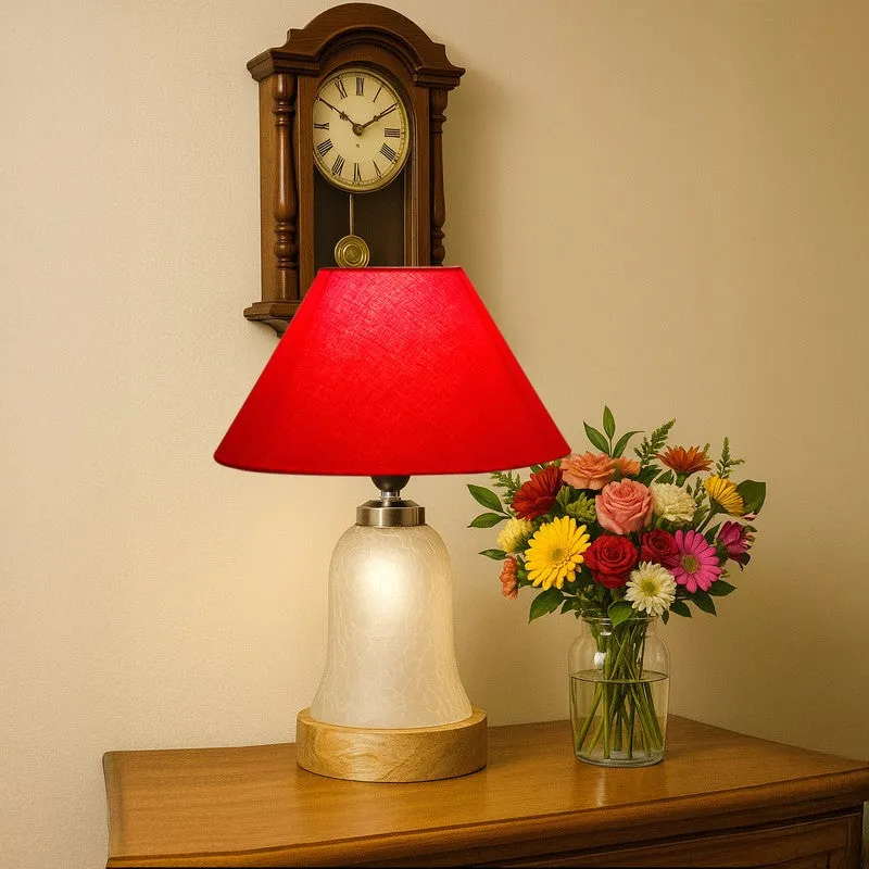 Avexa Wooden Table Lamp - Red media 3