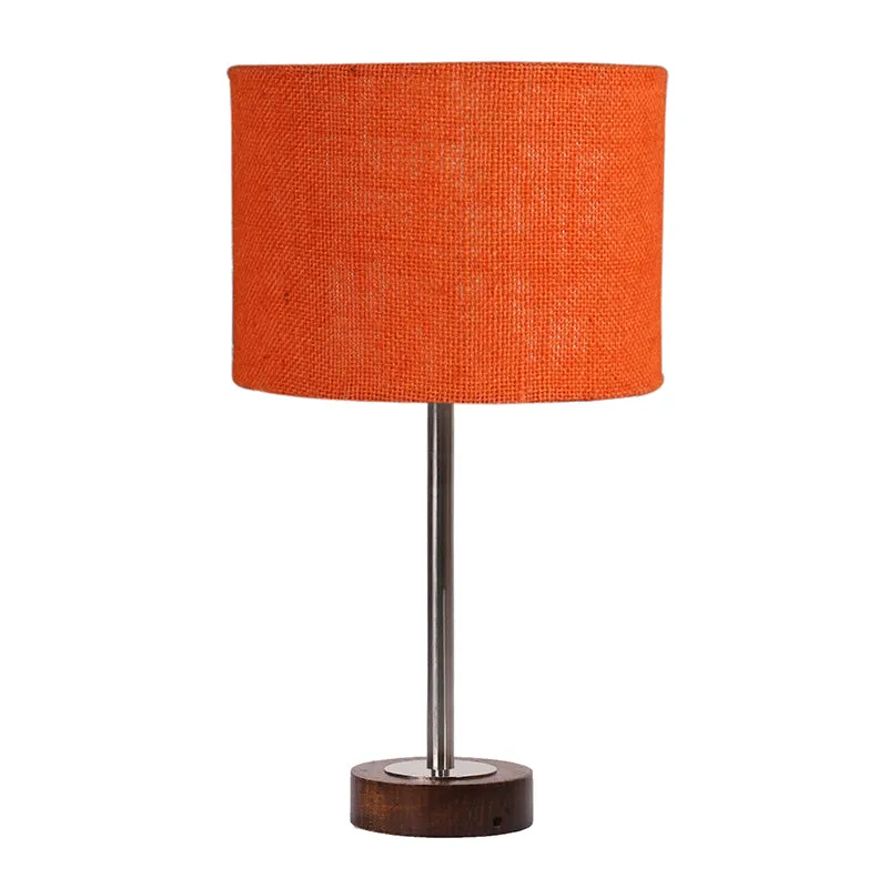 Sienna I Rodin Wooden Table Lamp - Orange,Silver,Brown media 4
