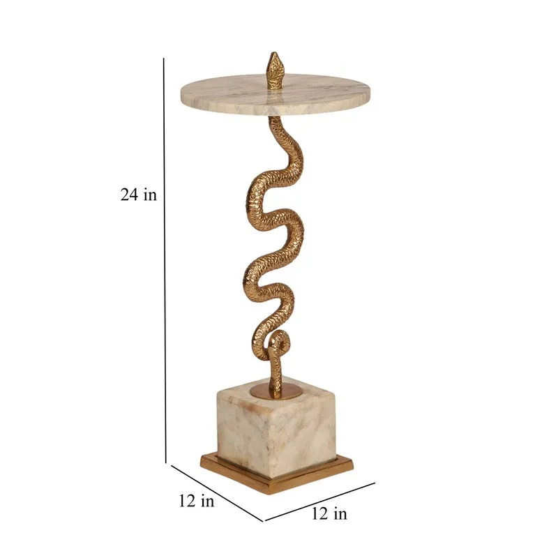 Valdora Accent Table - Gold media 9