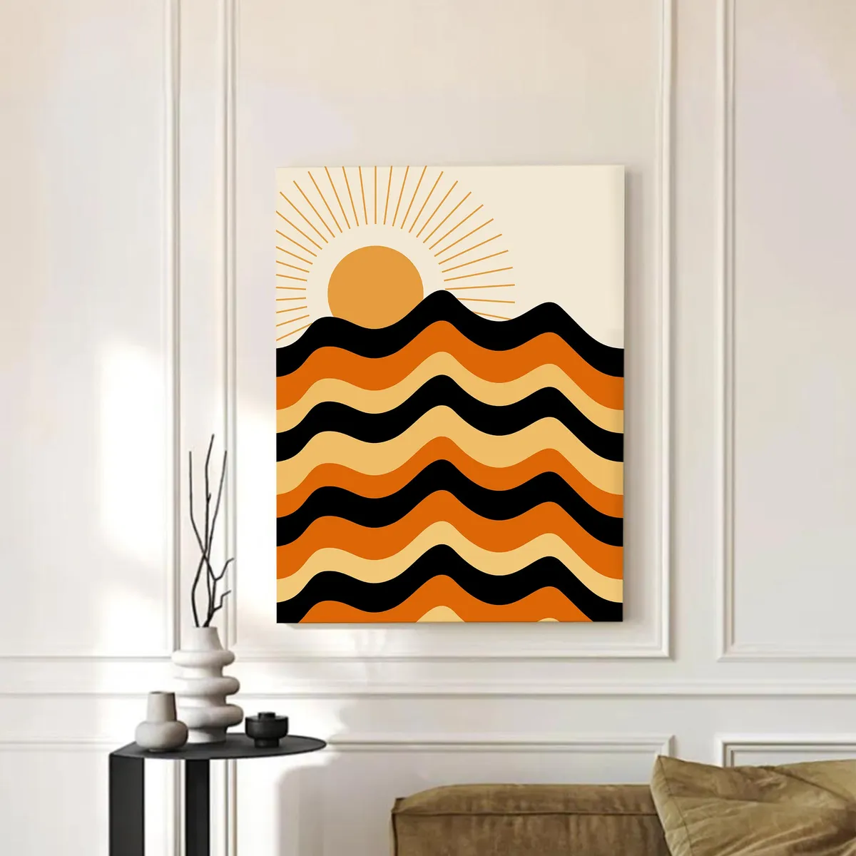 Sun-kissed Cotton Canvas Wall Painting media 3