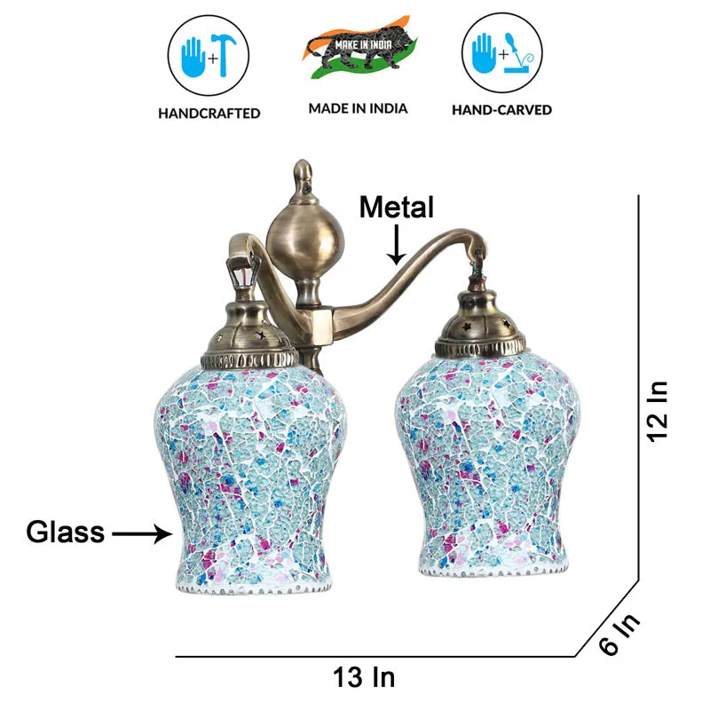 Starlit Metal Mosaic Wall Lamp media 7