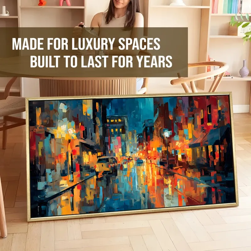 Cityglow Canvas Wall Painting With Frame media 5