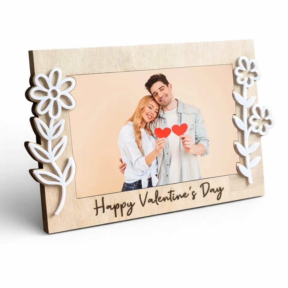 ElegantFlora MDF Photo Frame - Beige media 8