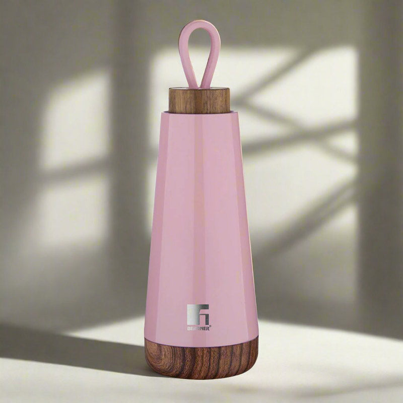Bergner Walking Fairy Fountain Thermosteel Hot And Cold Flask (Pink) - 370 mL media 5