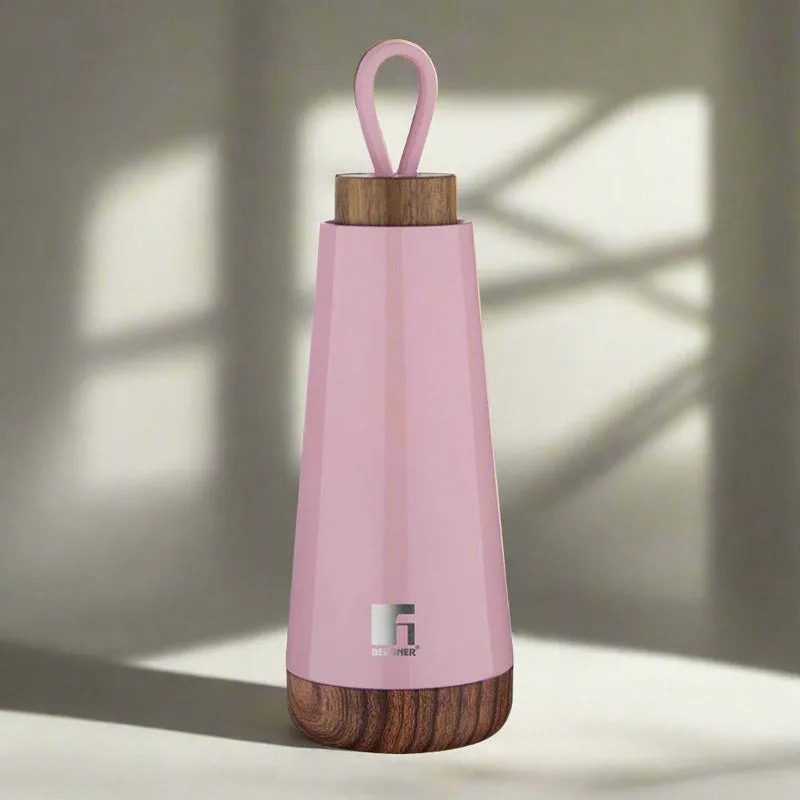 Bergner Walking Fairy Fountain Thermosteel Hot And Cold Flask (Pink) - 370 mL media 5