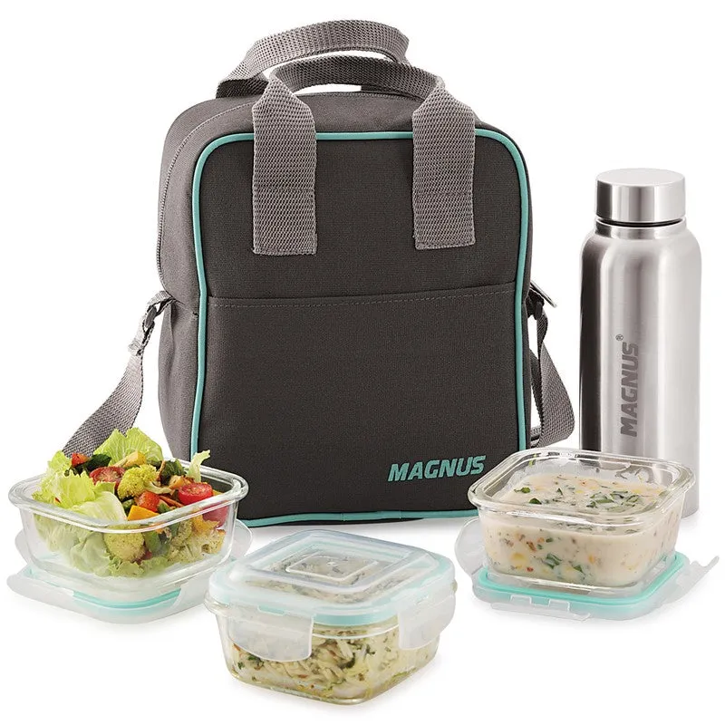 Elyra Lunch Box with Bottle & Lunch Bag - Five Piece Set media 3