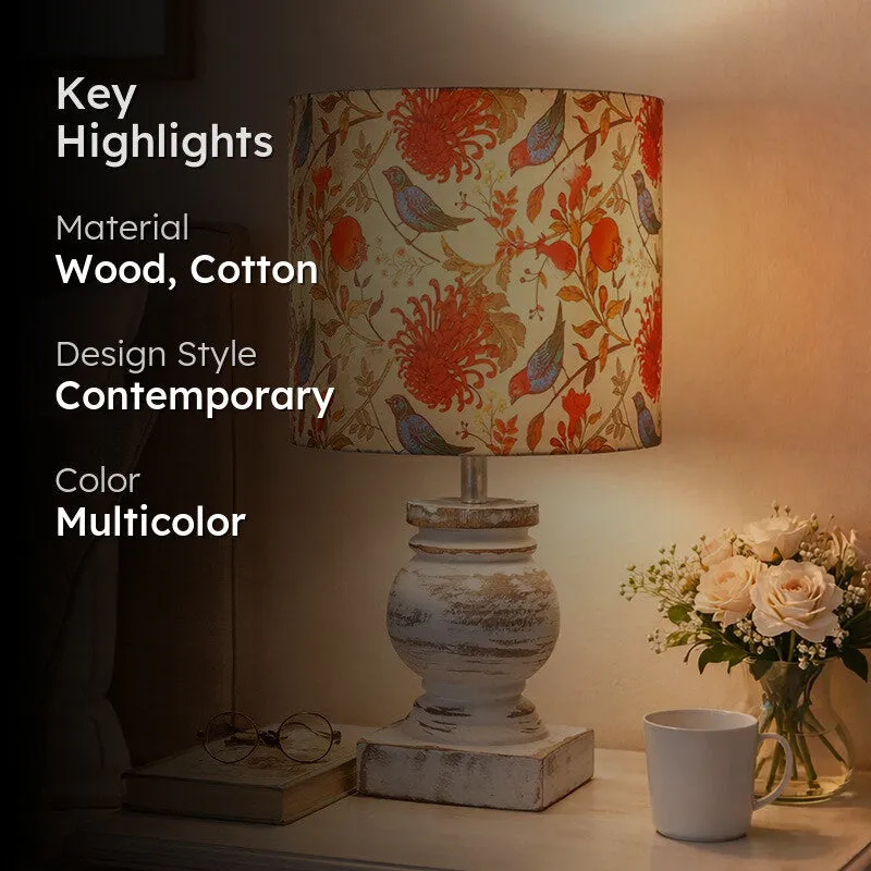 BirdFusion Wooden Table Lamp media 2