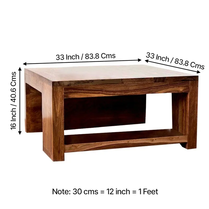Crixon Sheesham Wooden Center Table - Brown media 11