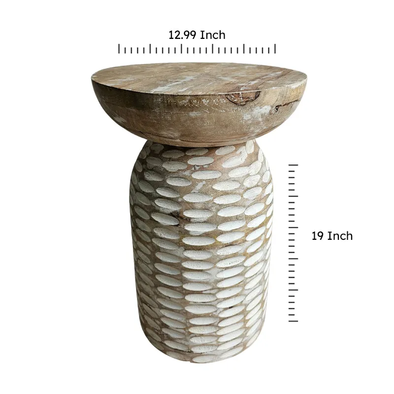 Sajira Handmade Mango Wood Accent Table media 8