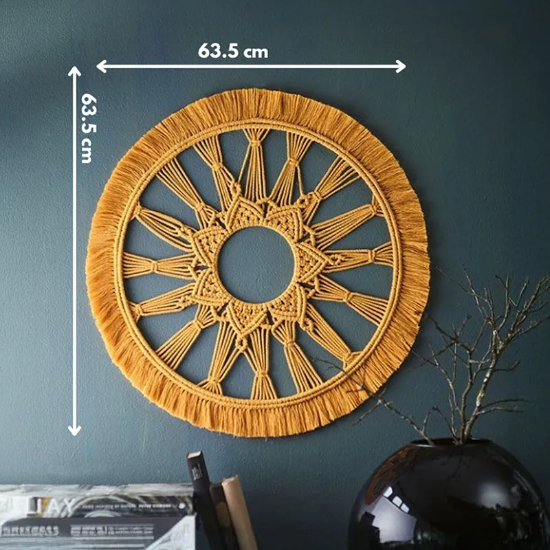 Sun Weave III Macrame Cotton Wall Hanging media 5