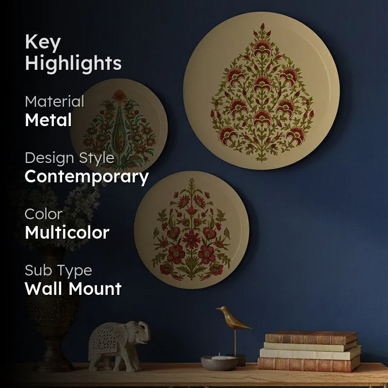 Aurelia Artisan Metal Wall Plates - Set Of Three media 2