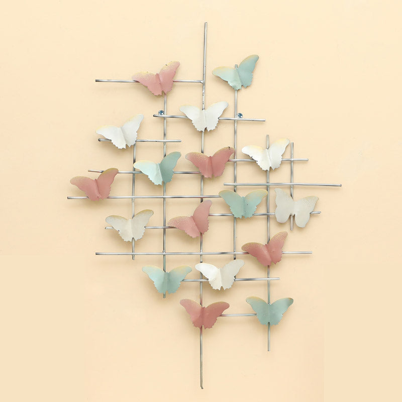 Eva Flutter Grid Metal Wall Accent