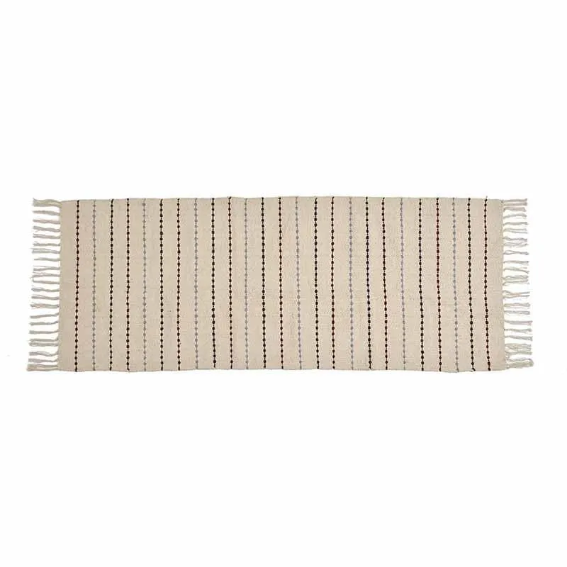 Bohemic Striped Cotton Runner Rug media 4