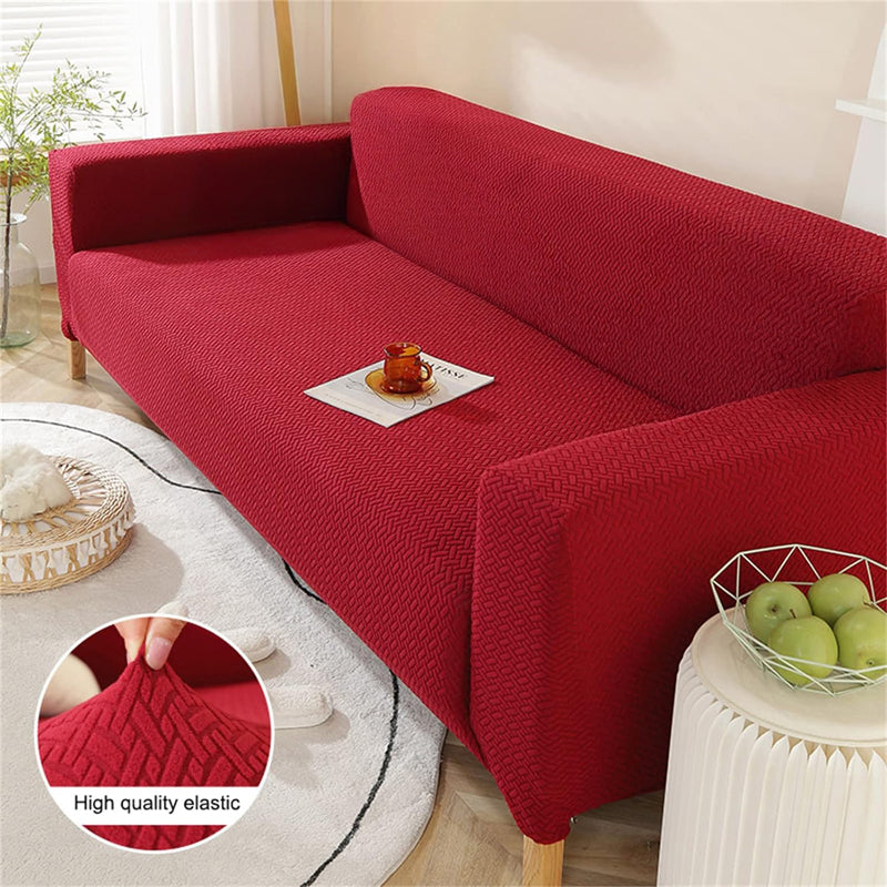 Univa Fleece Sofa Cover - Maroon media 3