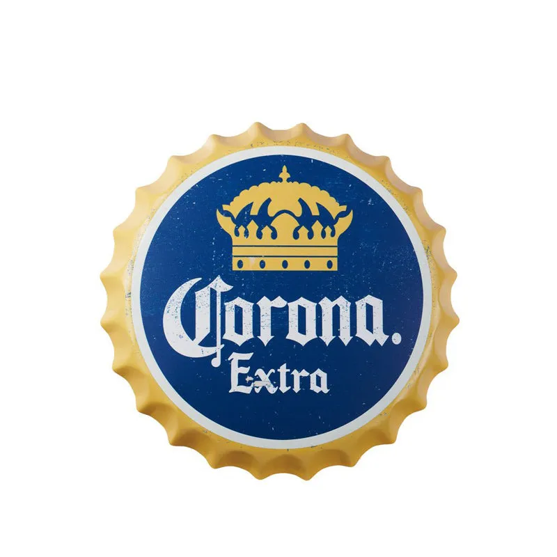 Corona Extra Bottle Cap Metal Wall Accent - 3