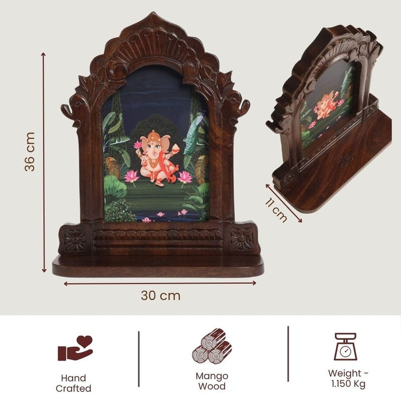 Sri Vinayaka Mango Wood Wall Accent media 9