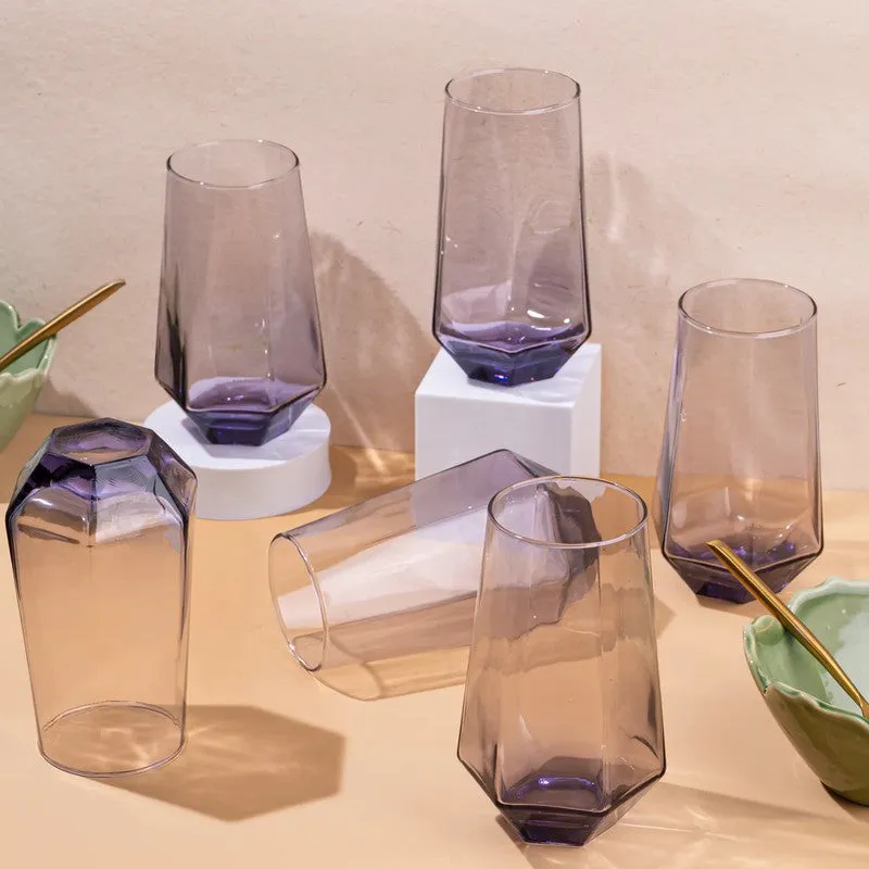 Spherical Mojito Glasses (Transparent,350 mL) - Set Of Six media 4