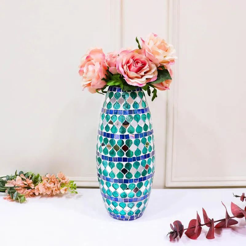 Glimmer Mosaic Glass Vase media 4