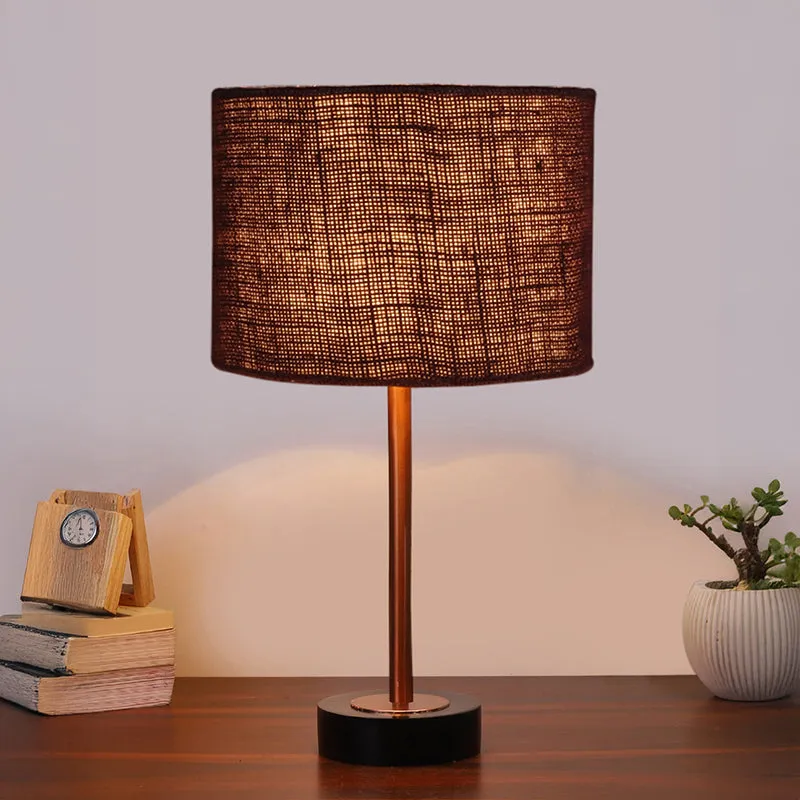 Sienna I Rodin Wooden Table Lamp - Brown,Copper,Black media 2