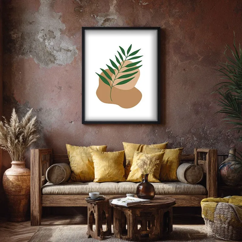 Clay Verve Canvas Wall Painting With Black Frame media 7