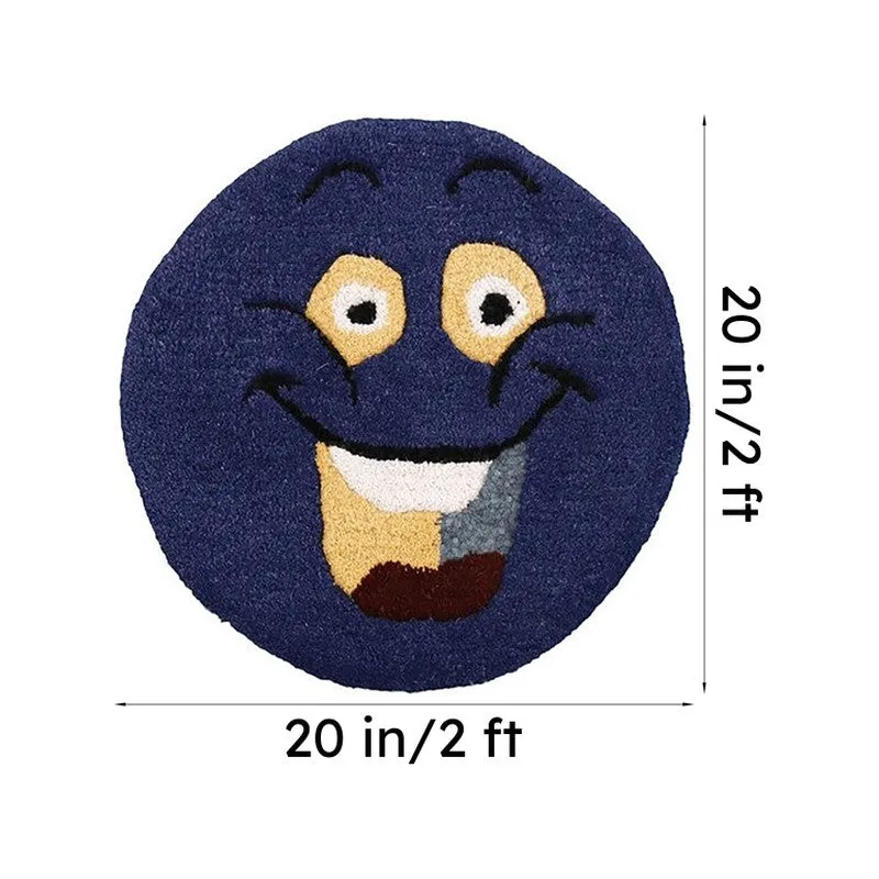 Smile Burst Wool Carpet - Blue media 6