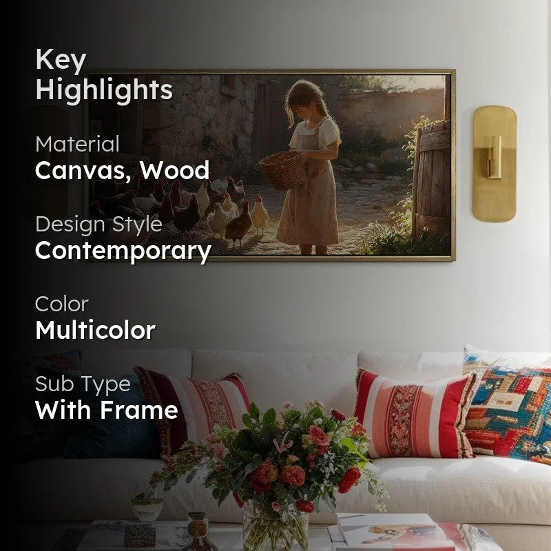 Simplicity Canvas Wall Painting With Frame media 2
