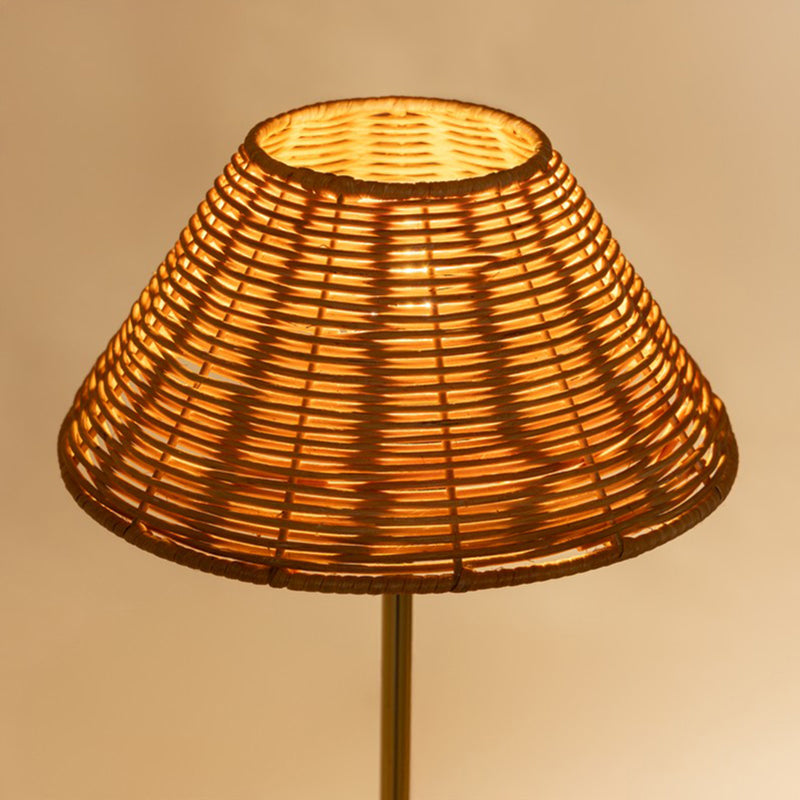 Fig Living Natural Cane Lamp - Beige,Gold media 9