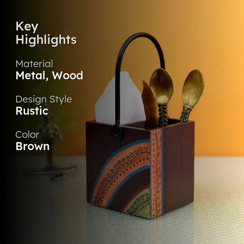 Surya Handcrafted Cutlery Holder media 2