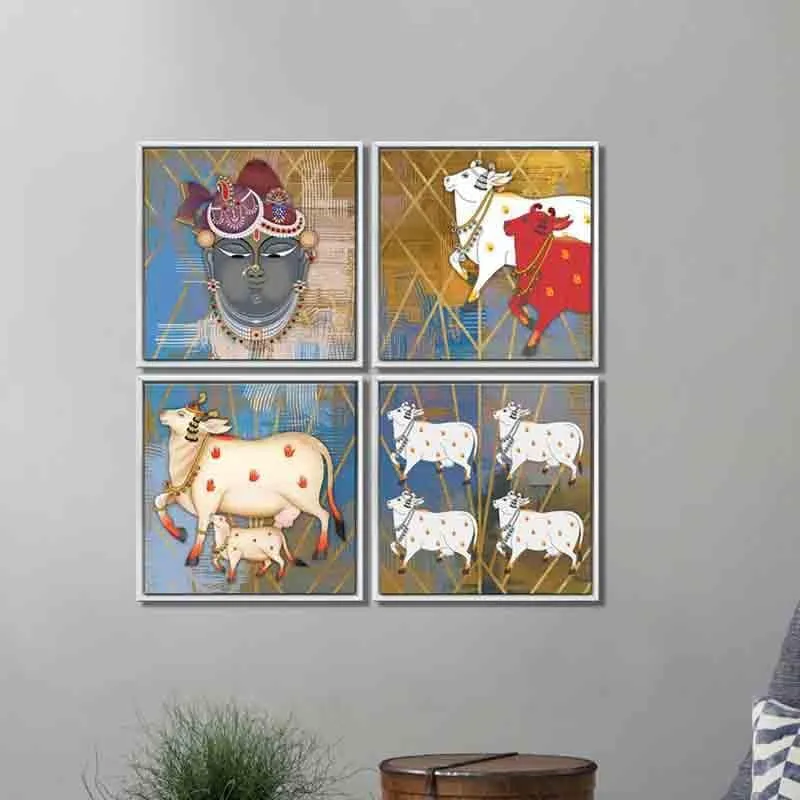 Nandi Wall Art - Set of Four media 1