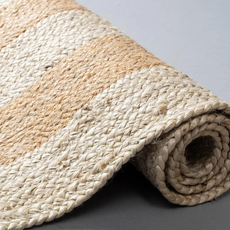 Sirocco Braided Rectangle Cotton Runner Rug media 4