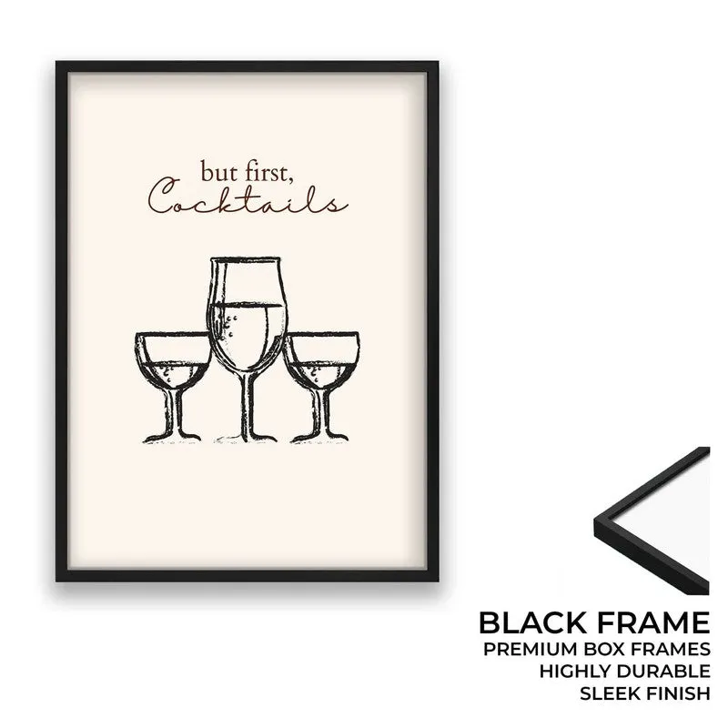 Wine Wall Mono Archival Canvas Wall Art - Black media 8