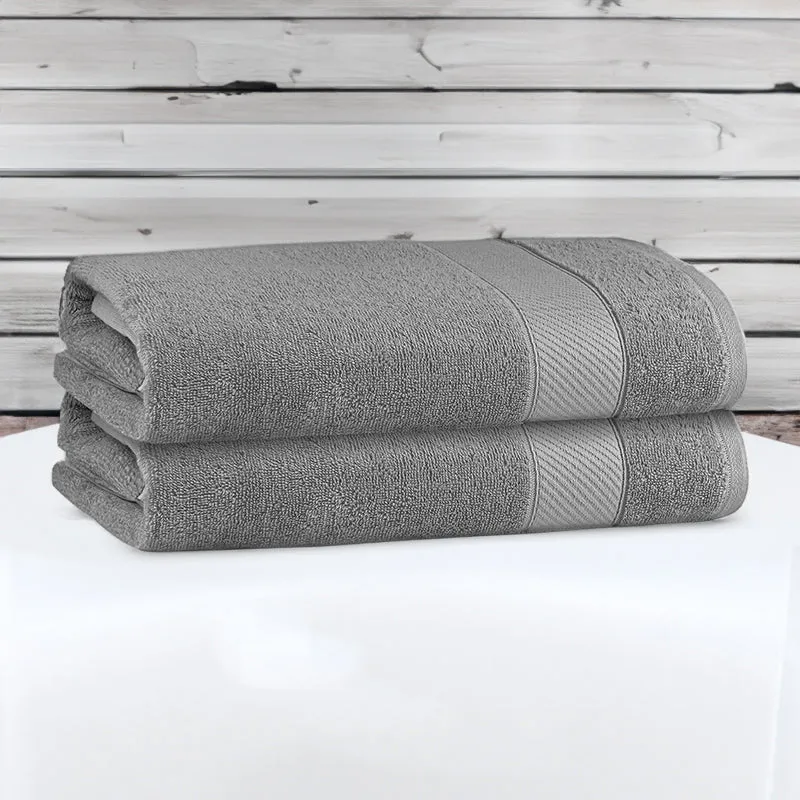 Reign Bath Towel (Steel Grey) - Set Of Two media 1