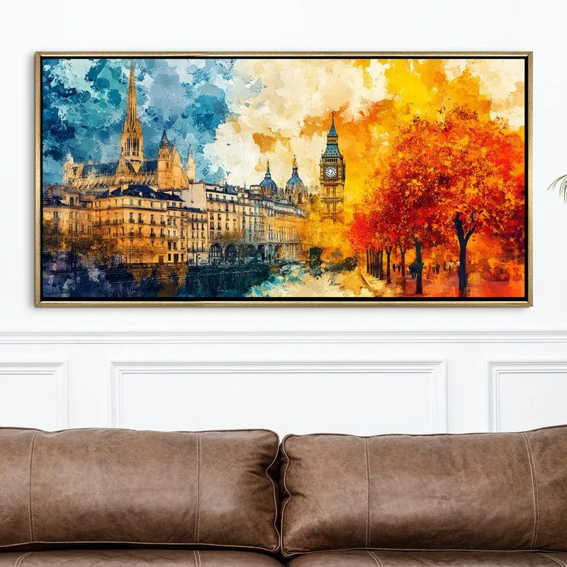 Chromapolis Canvas Wall Painting With Frame media 4