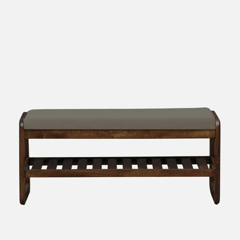 Tread Mango Wood Shoe Rack - Grey media 3