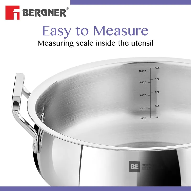 Bergner Biryani Handi With Handle And Lid - 4400 ML media 6