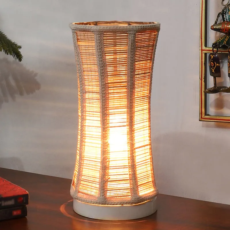 Loomis Bamboo Curve Table Lamp - White media 2