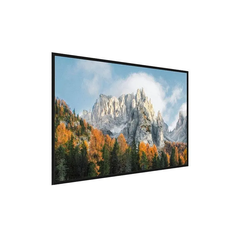 Dolomites Mountain Canvas Wall Painting - Black Frame media 3