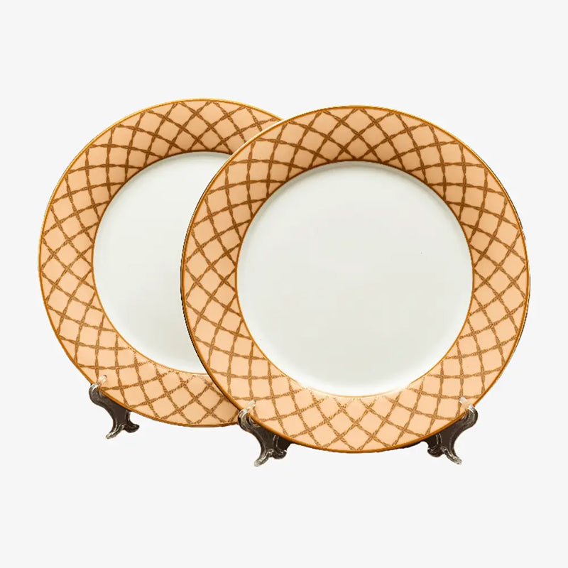 Angel Rope 24k Gold Brushed Porcelain Dinner Set - 33 Piece Set media 7