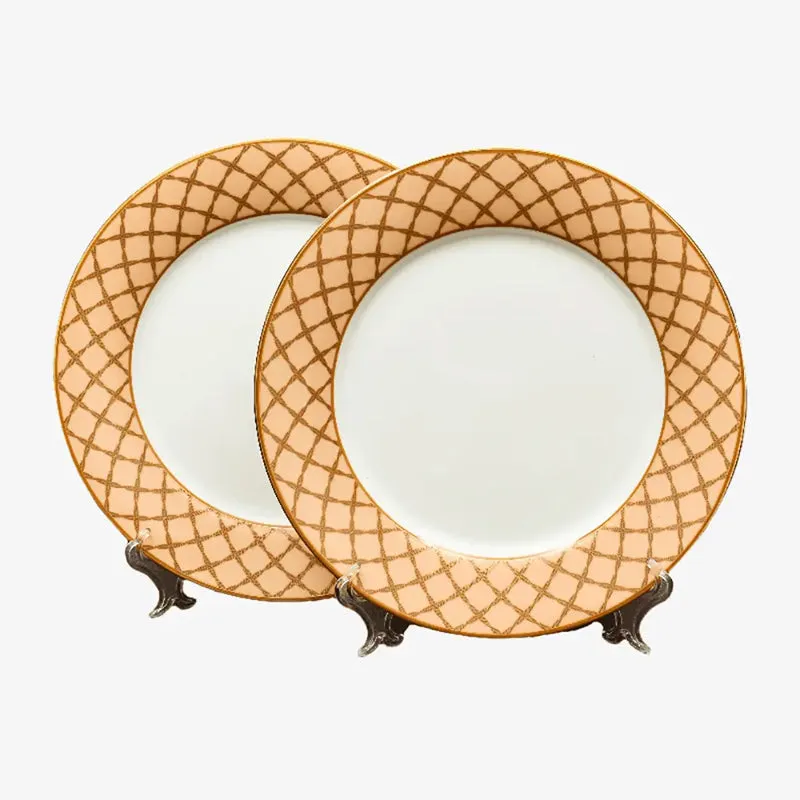 Angel Rope 24k Gold Brushed Porcelain Dinner Set - 33 Piece Set media 7