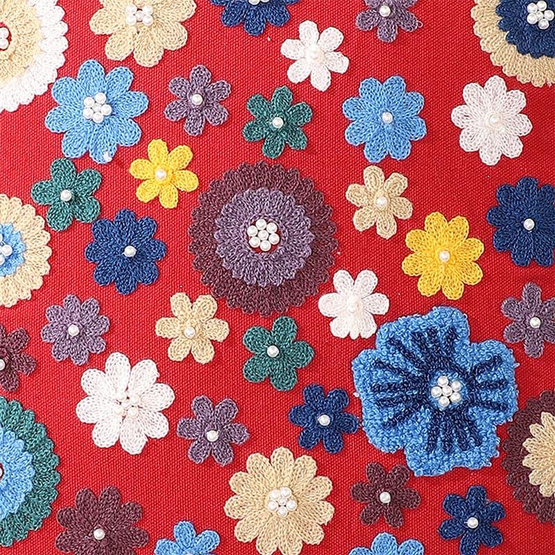 Floro Blast Cushion Cover - Red media 3