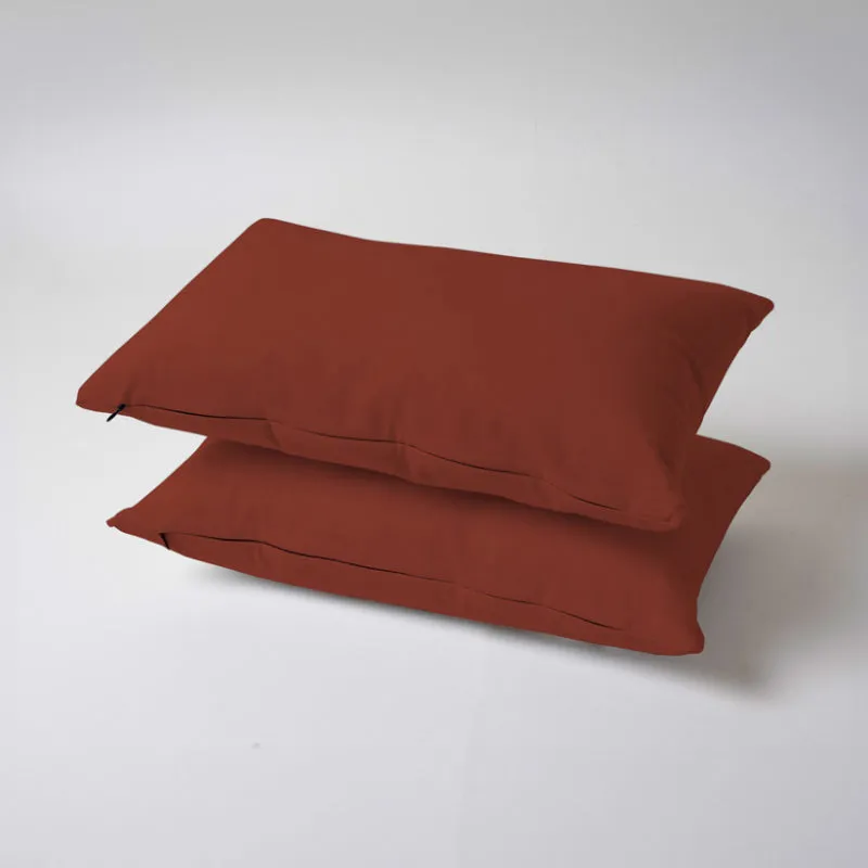 Leslie Sofa Cushion (Terracotta Brown) - Set Of Two media 1