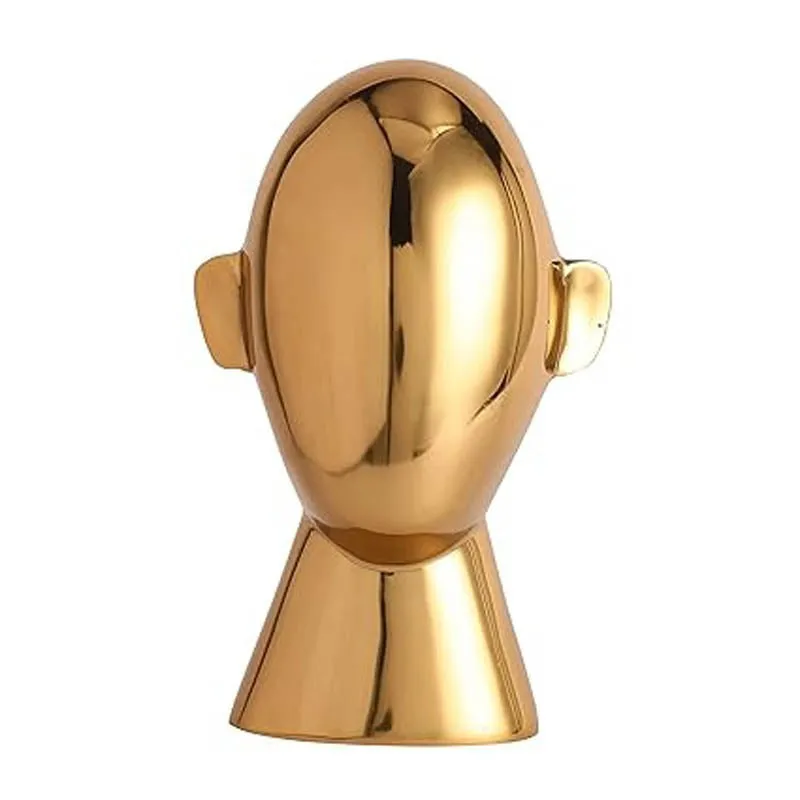 Faceless Head Showpiece - Gold media 7