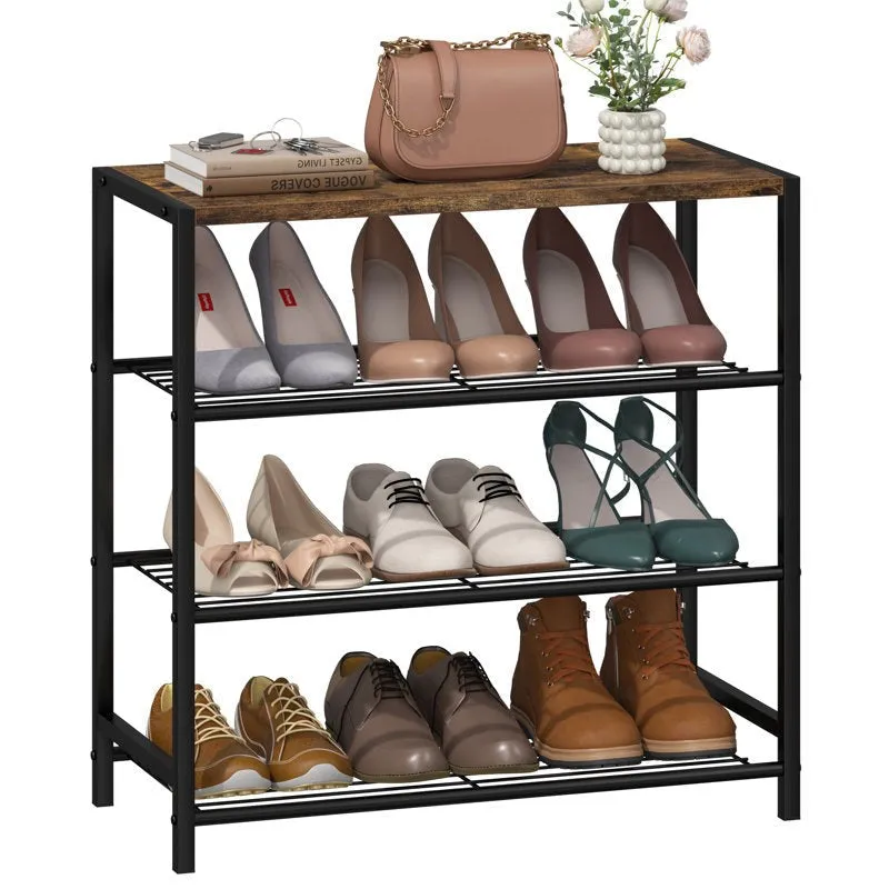 Reliable Metal Shoe Rack - Black,Brown media 5