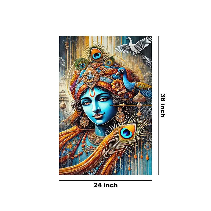Grace Of Kanha Wall Painting media 9
